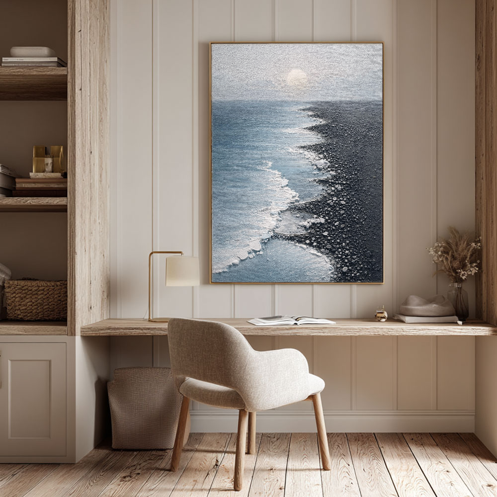 Wabi-Sabi-Kunst | Großformatige abstrakte Wandkunst | Schwarz-Weiß-Leinwandkunst | Abstrakte minimalistische Wandkunst #AH147