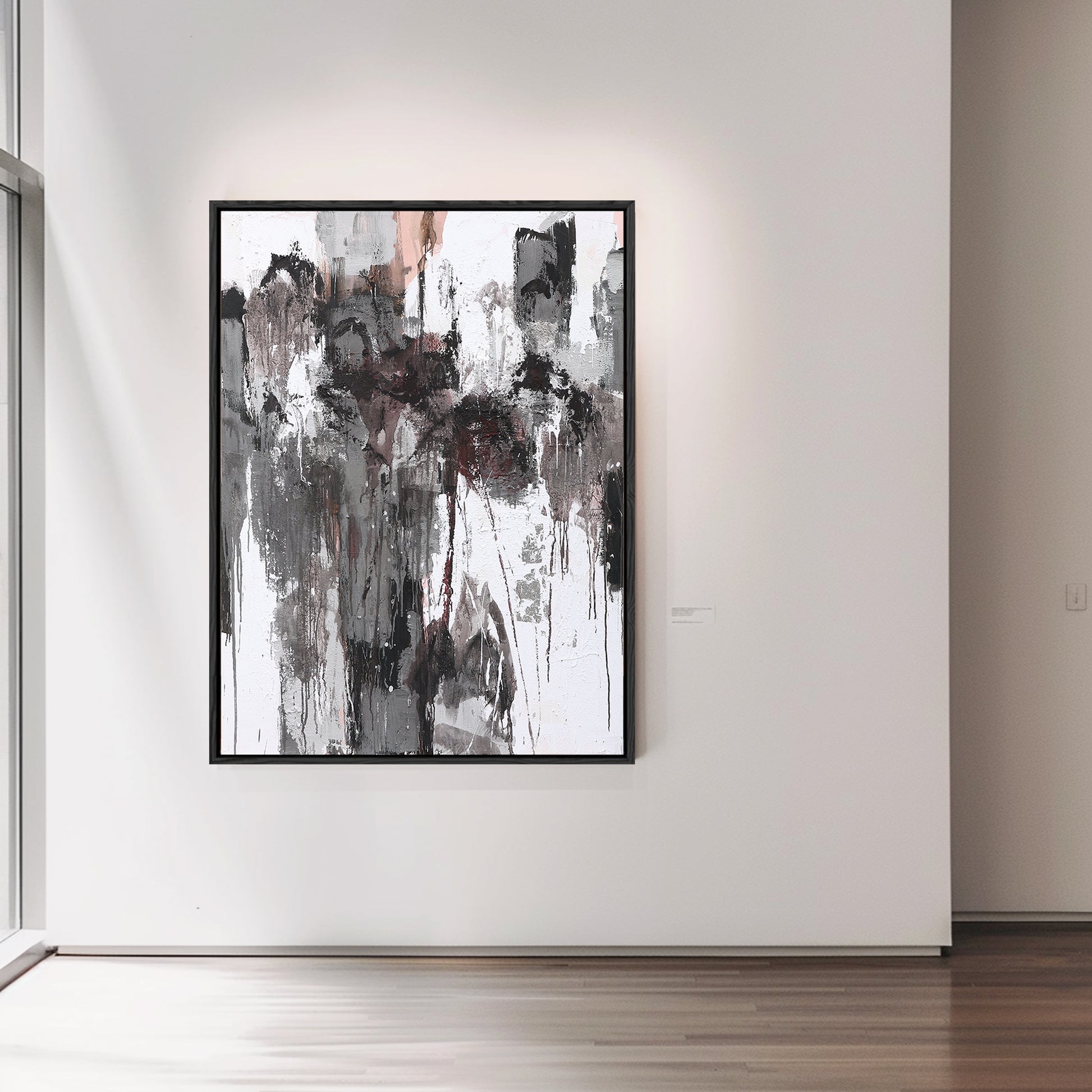 Black And White Canvas Art | Modern Abstract Art | Large Art Canvas #DF029