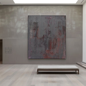 Black Wall Art | Contemporary Abstract Wall Art | Large Abstract Canvas Art #DF048