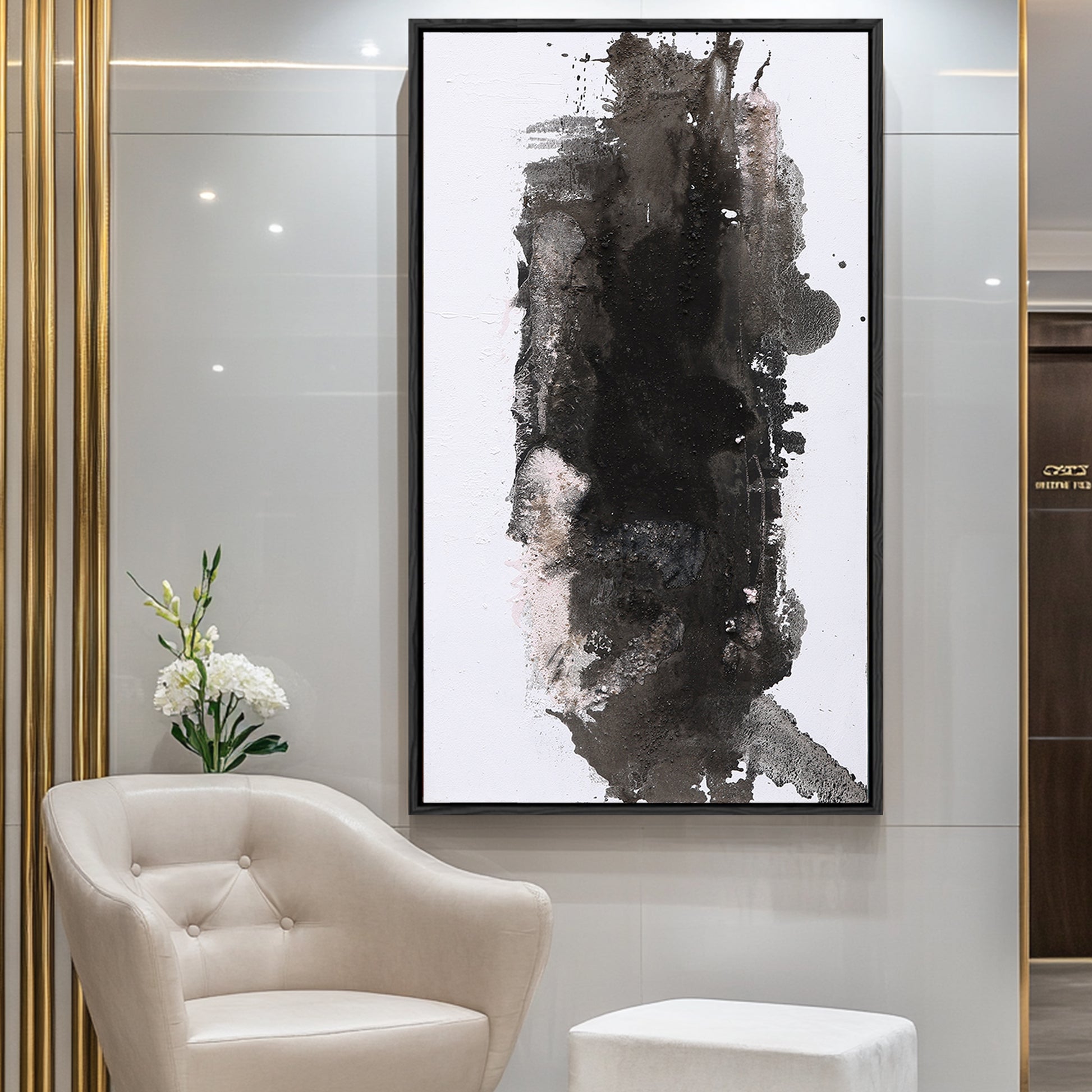 Black And White Abstract Art | Abstract Wall Art | Minimalist Abstract Art #DF020