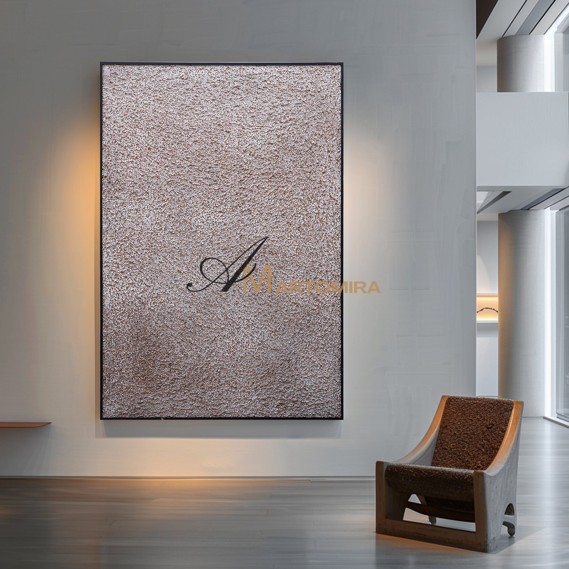 Textured Wall Art | Brown And Grey Wall Art | Modern Abstract Art | Wabi Sabi Art #DF042