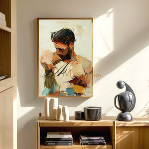 Lovers Art | Abstract Portraits | Abstract Art Paintings | Large Canvas Wall Art #AP035