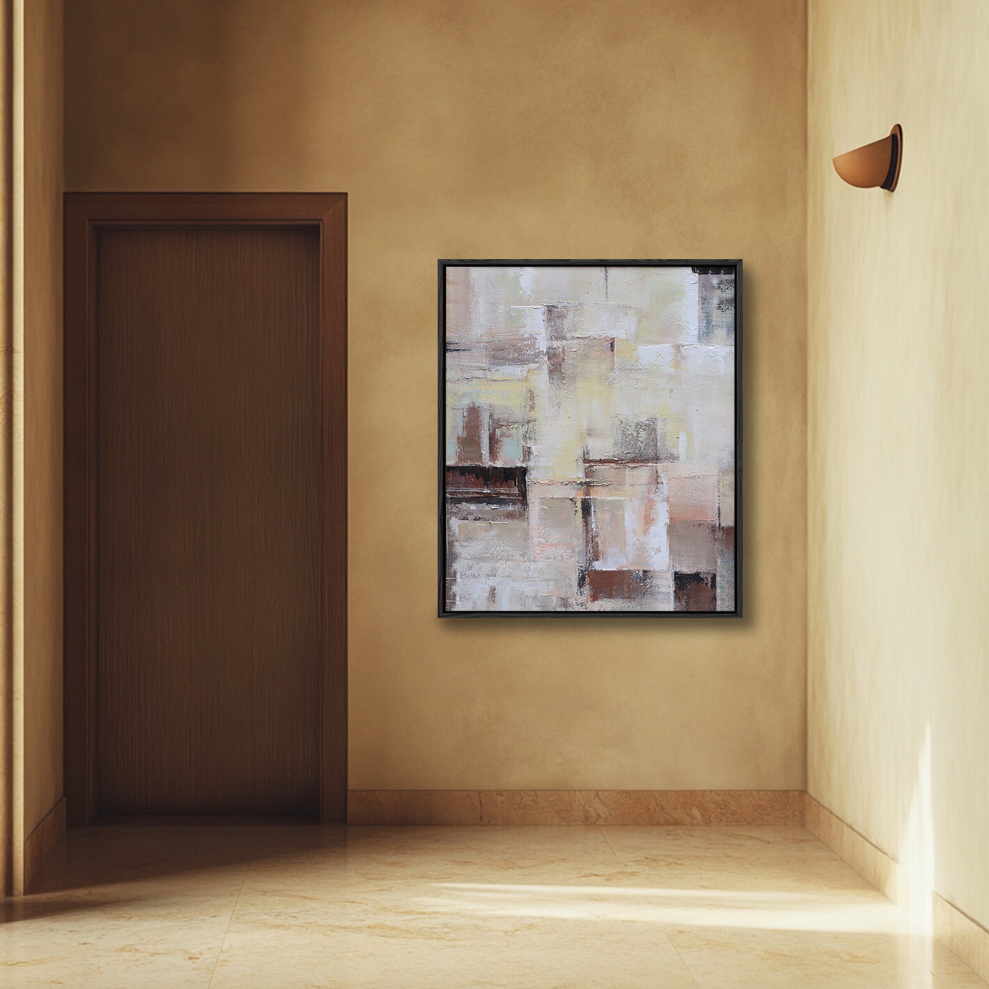 Large Abstract Wall Art | Brown And Beige Wall Art | Neutral Wall Art #DF033
