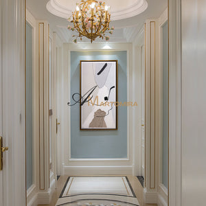 Abstract Minimalist Wall Art | Acrylic Wall Art | Neutral Wall Art | Minimalist Wall Art For Living Room #DF041