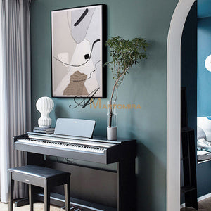 Abstract Minimalist Wall Art | Acrylic Wall Art | Neutral Wall Art | Minimalist Wall Art For Living Room #DF041