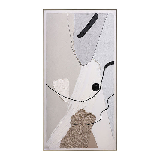 Abstract Minimalist Wall Art | Acrylic Wall Art | Neutral Wall Art | Minimalist Wall Art For Living Room #DF041