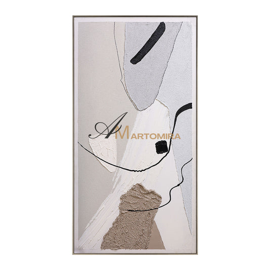 Abstract Minimalist Wall Art | Acrylic Wall Art | Neutral Wall Art | Minimalist Wall Art For Living Room #DF041