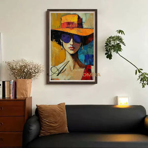 Oil Painting | Portrait Of A Woman | Colorful Abstract Art | Wall Art Decor #AP022
