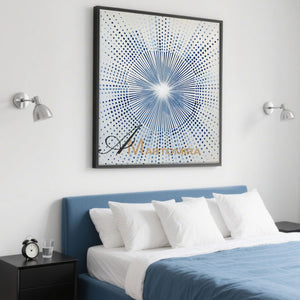Modern Wall Decor Art | Blue Abstract Paintings | Abstract Geometric Art | Minimalist Wall Art For Living Room #AH145