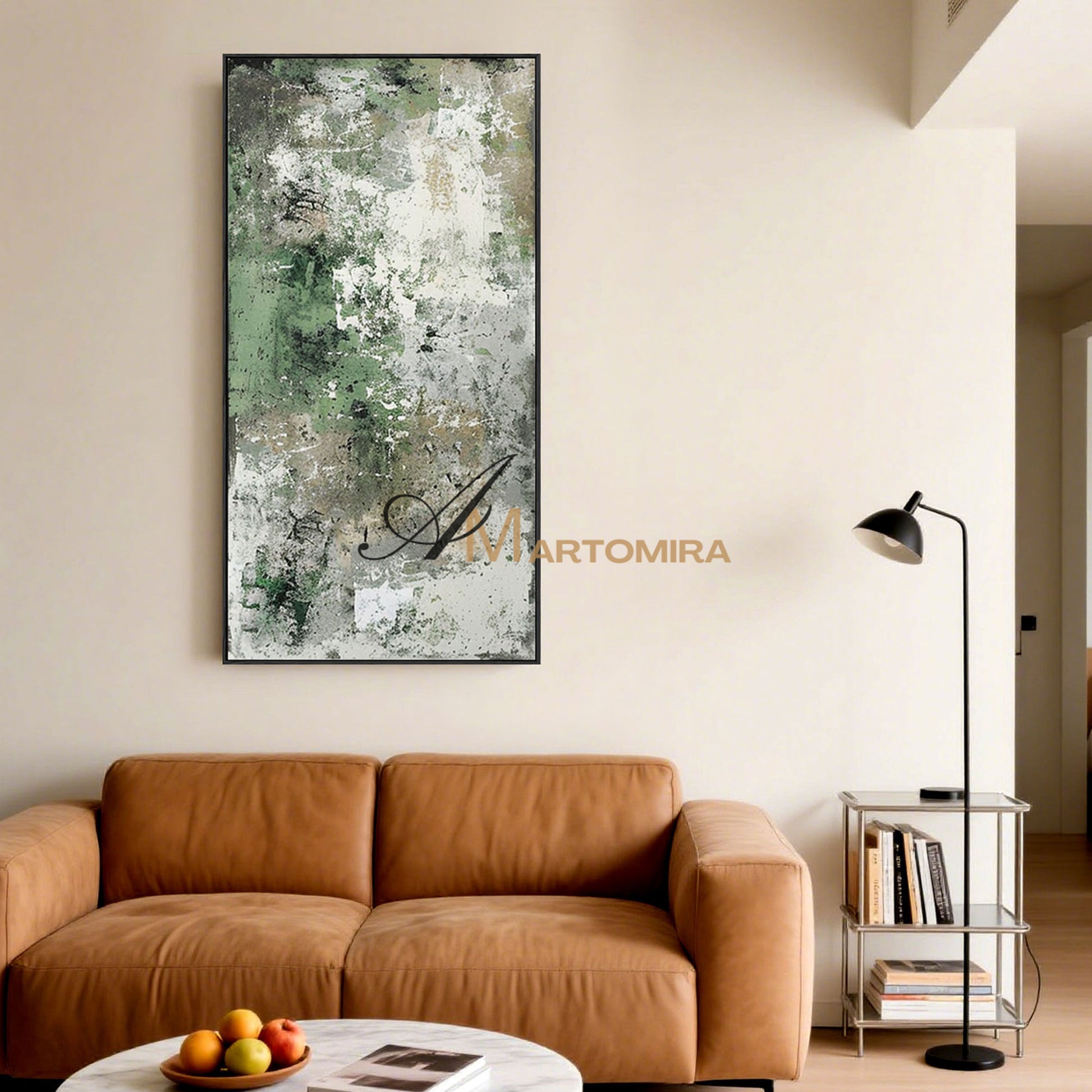 Oil Painting | Contemporary Wall Decor | Green Abstract Paintings | Modern Abstract Wall Art #AH146
