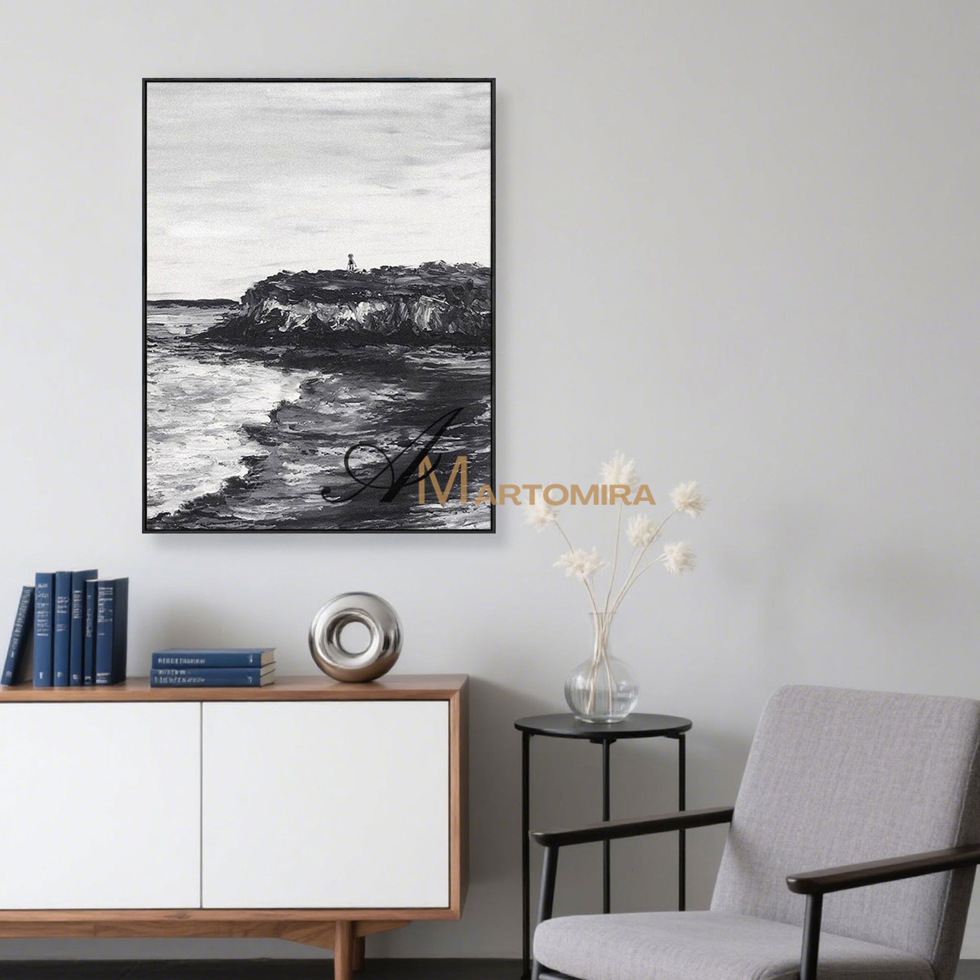 Coastal Wall Art | Beach Landscape Art | Ocean Wall Art | Landscape Wall Art For Living Room #MF045