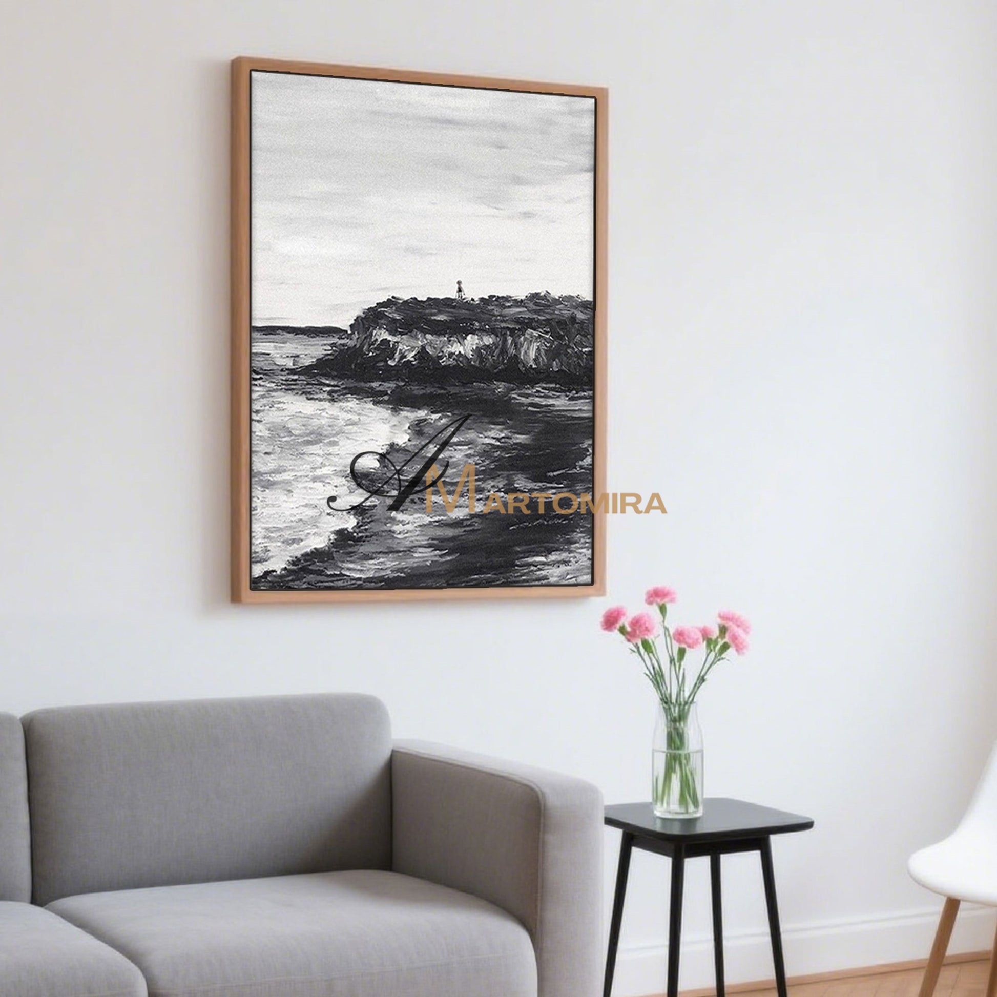 Coastal Wall Art | Beach Landscape Art | Ocean Wall Art | Landscape Wall Art For Living Room #MF045