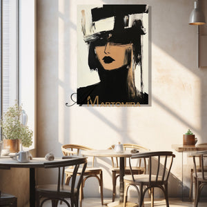 Painting Art Woman | Black And White Wall Art | Beautiful Woman Painting | Modern Art #AP026