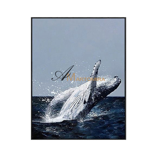 Landscape Wall Art | Ocean Wall Art | Whale Wall Art | Wall Art Of The Ocean  #MF048