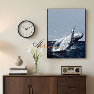 Landscape Wall Art | Ocean Wall Art | Whale Wall Art | Wall Art Of The Ocean  #MF048