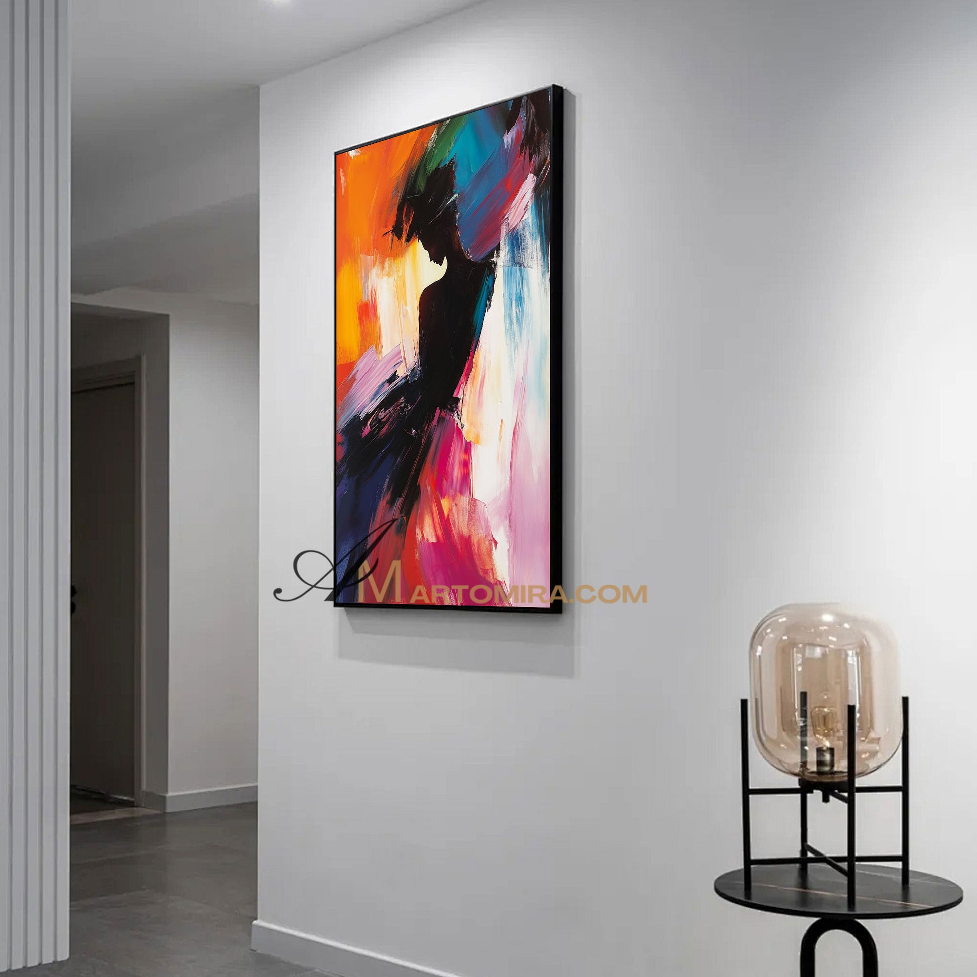 Painting Art Woman | Colorful Abstract Art | The Dance Painting | Feminine Wall Art #AP028