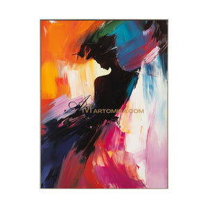 Painting Art Woman | Colorful Abstract Art | The Dance Painting | Feminine Wall Art #AP028