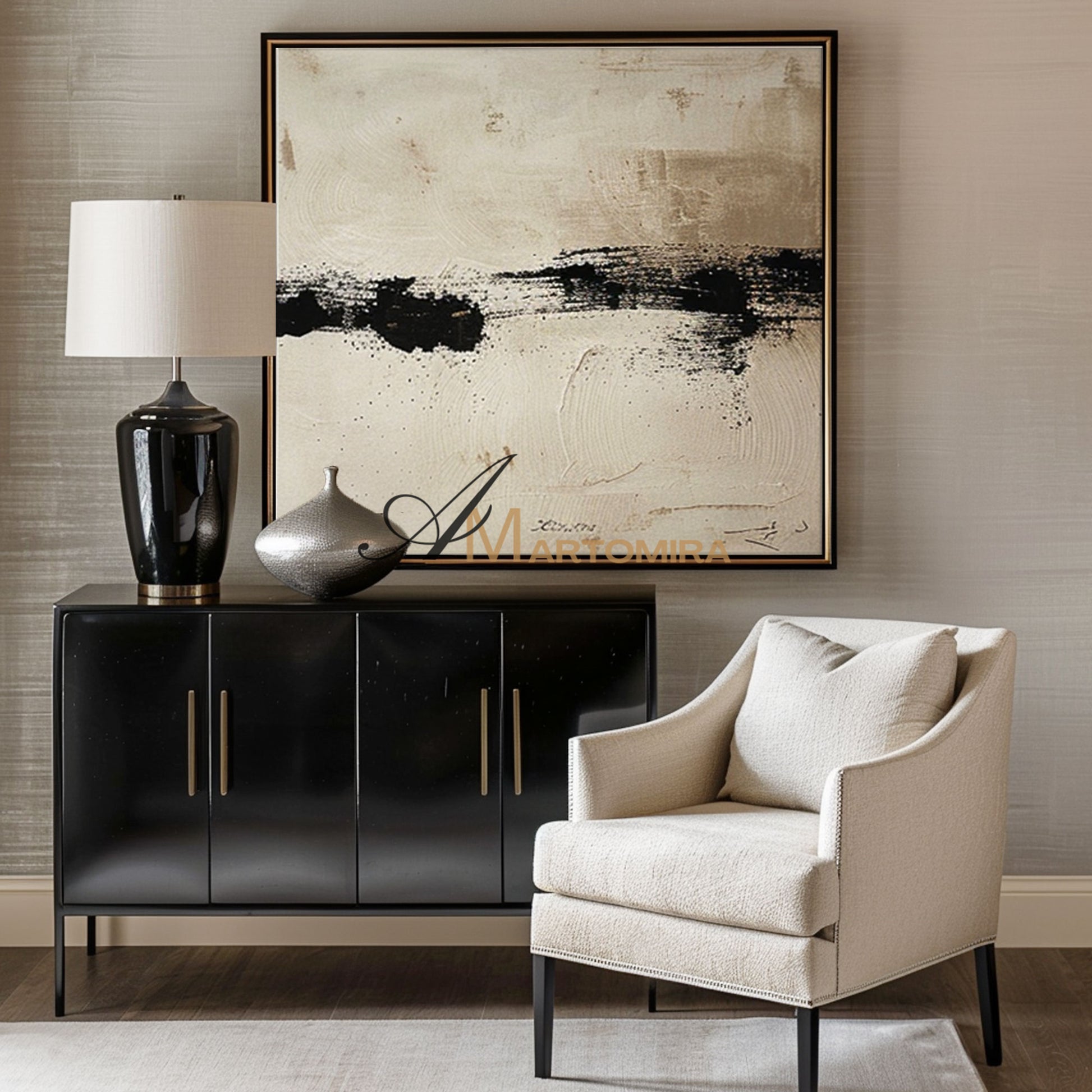 Wabi Sabi Art | Beige Wall Art | Neutral Abstract Wall Art | Extra Large Abstract Wall Art #AH151