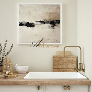 Wabi Sabi Art | Beige Wall Art | Neutral Abstract Wall Art | Extra Large Abstract Wall Art #AH151
