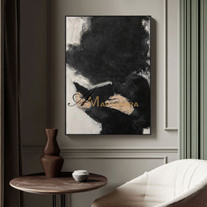 Abstract Canvas Art | Large Modern Wall Art | Painting Of A Woman Reading A Book | Wall Decor #MF049