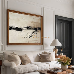 Wabi Sabi Art | Beige Wall Art | Neutral Abstract Wall Art | Extra Large Abstract Wall Art #AH151