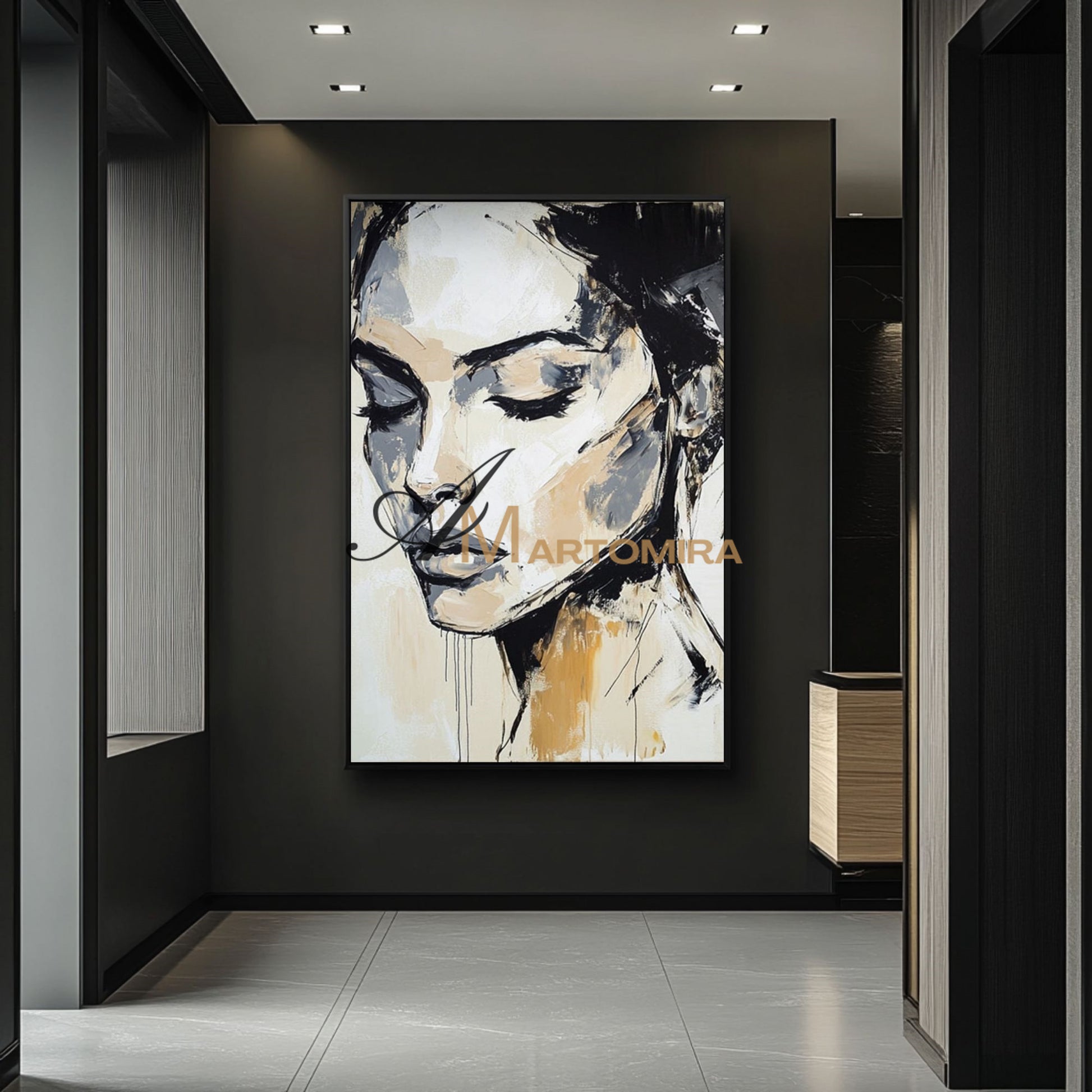 Oil Painting | Abstract Painting Woman | Portraits Painting | Wall Art Decor  #AP001