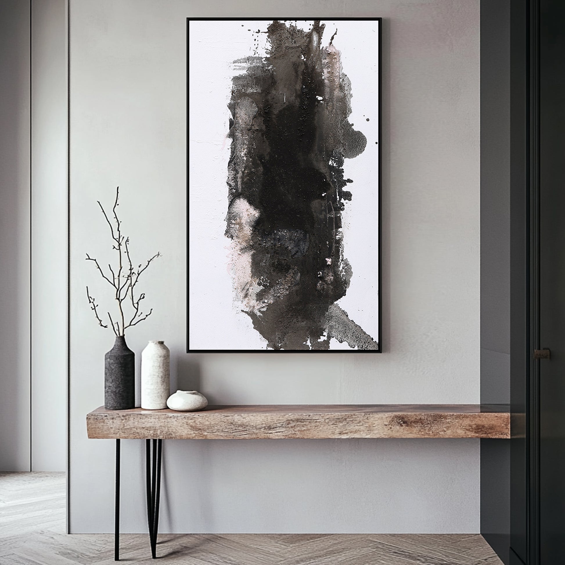 Black And White Abstract Art | Abstract Wall Art | Minimalist Abstract Art #DF020