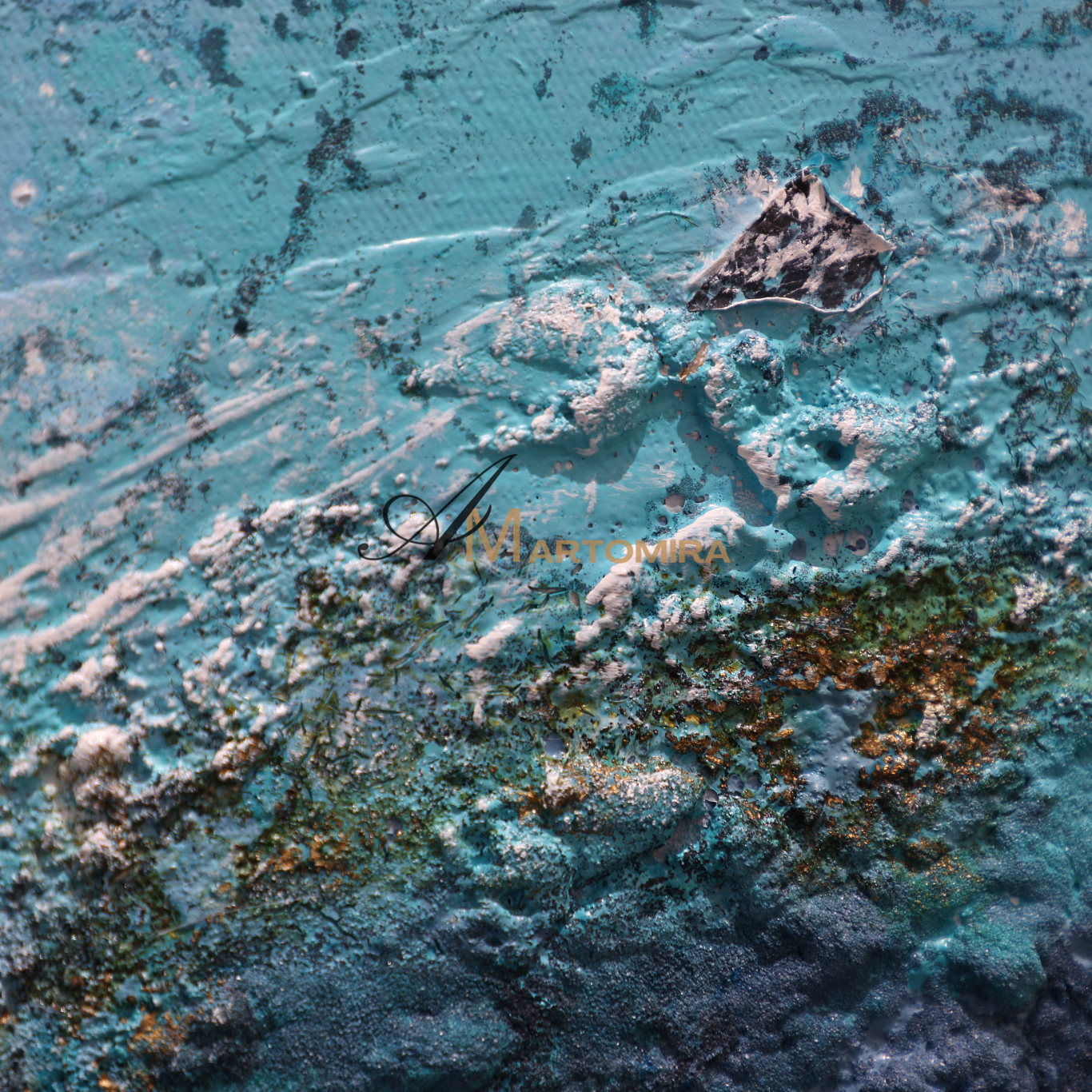 Abstract Landscape Art | Abstract Painting Mountains | Landscape Wall Art For Living Room #DF058