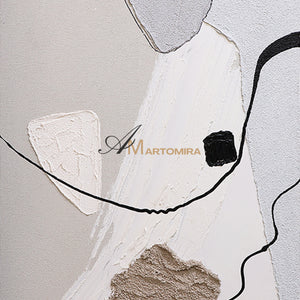 Abstract Minimalist Wall Art | Acrylic Wall Art | Neutral Wall Art | Minimalist Wall Art For Living Room #DF041