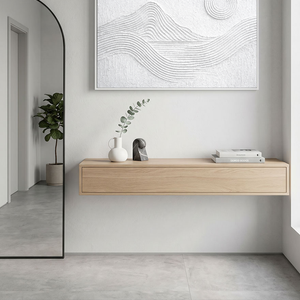 Minimalist White Textured Abstract Mountain Sun Line Landscape Framed Wall Art for Modern Contemporary Home Office Decor