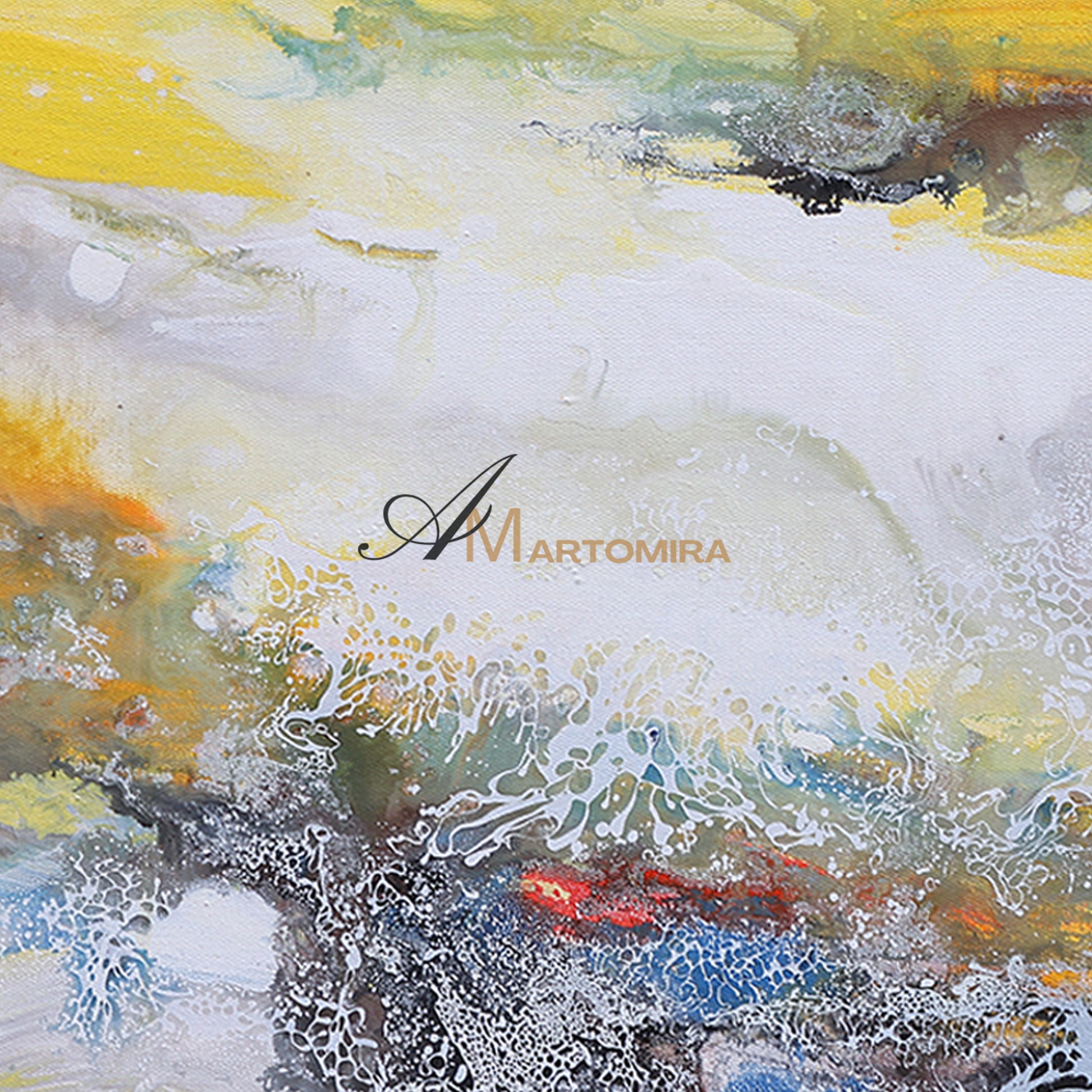 Modern Abstract Art | Abstract Landscape Painting | Wall Art For Living Room #DF028