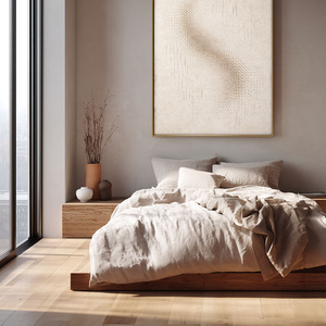 Minimalist Beige Brown Abstract Wabi Sabi Textured Geometry and Lines Wall Art for Modern Home Decor Living Room Bedroom Office Neutral Tone Artwork
