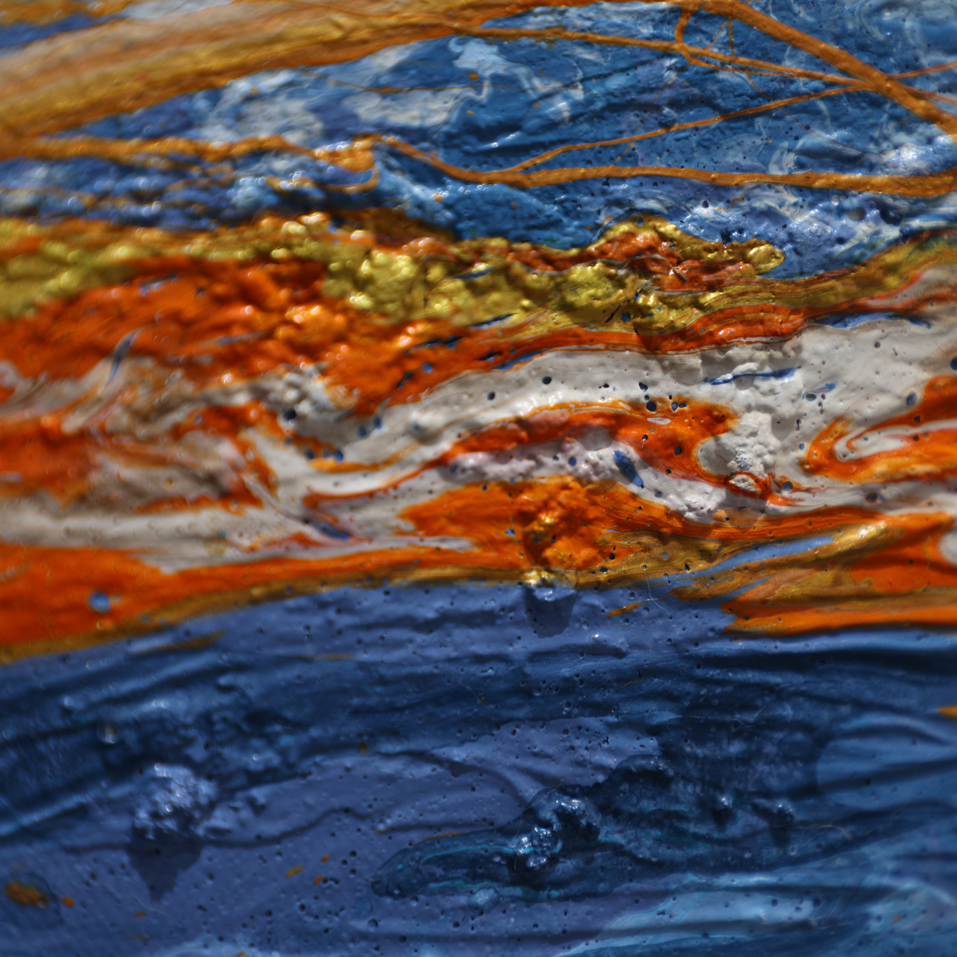 Landscape Wall Art | Ocean Abstract Painting | Abstract Wall Art | Paintings For Living Room #DF059