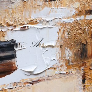 Brown And Beige Wall Art | Modern Abstract Painting | Handmade Paintings For Living Room #DF032