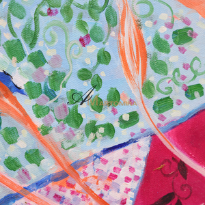 Colorful Flower Wall Art | Colorful Abstract Art | Abstract Painting Floral | Canvas Art Wall Decor #DF045