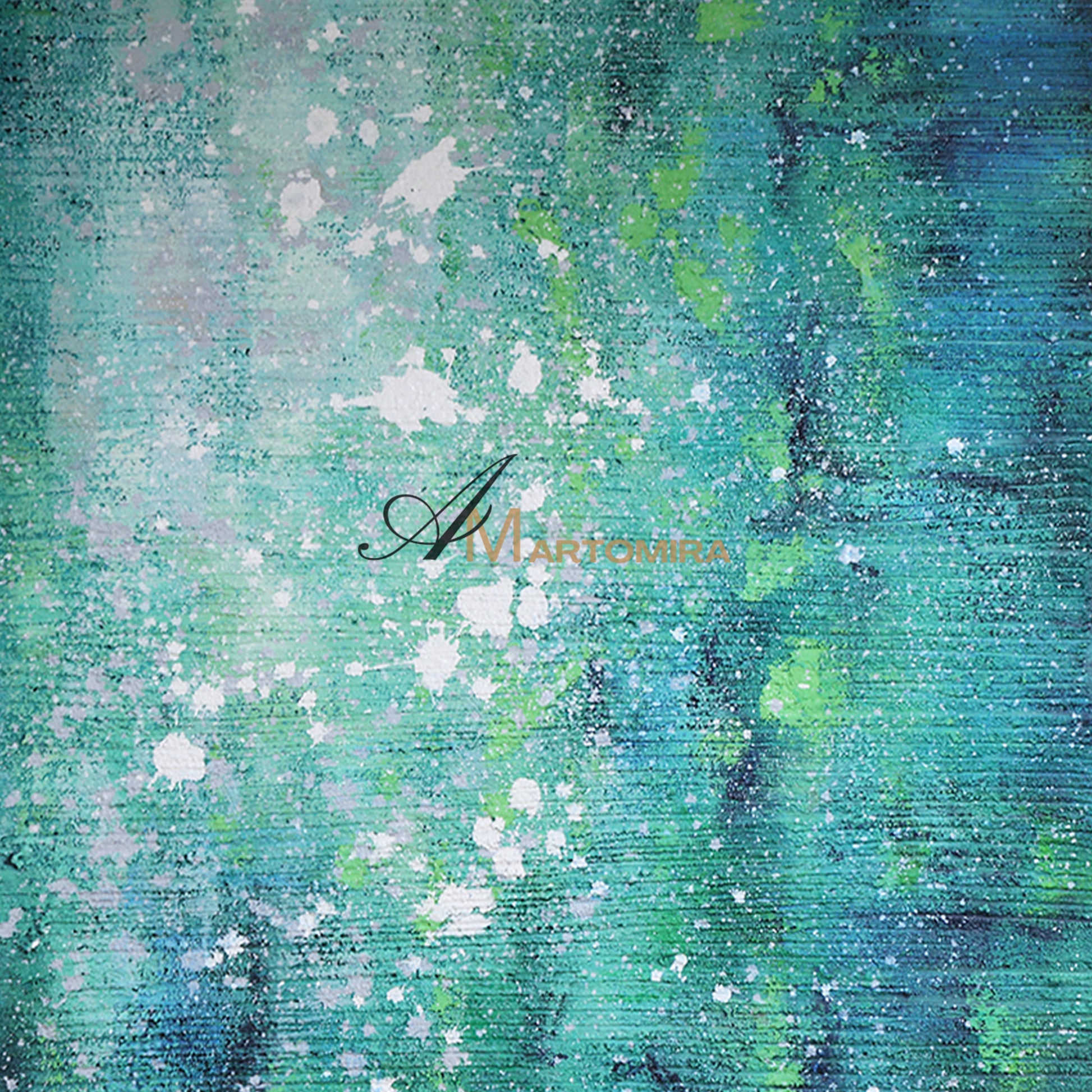 Blue Green Art | Green Abstract Art | Modern Abstract Wall Art | Canvas Art Wall Decor #DF062