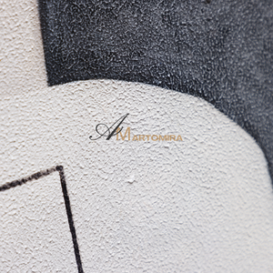 Black And White Canvas Art | Minimalist Painting | Abstract Geometric Art | Minimalist Abstract Wall Art #DF009