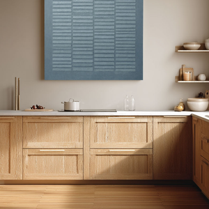 Minimalist Dark & Medium Grey Textured Abstract Square Wall Art with Subtle Repetitive Linear Grid Pattern - Neutral Modern Home Decor for Contemporary Spaces, Office & Living Areas, Understated Soft Tones, Thick Brush/Knife Texture