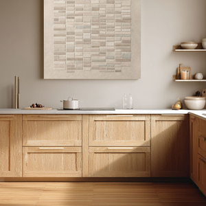 Minimalist Geometric Block Pattern Neutral Textured Wall Art in Soft Beige, Warm Brown, Light Grey, Medium Grey Tones Modern Abstract Decor for Office, Hallway, Dining Room, Bedroom, Living Room