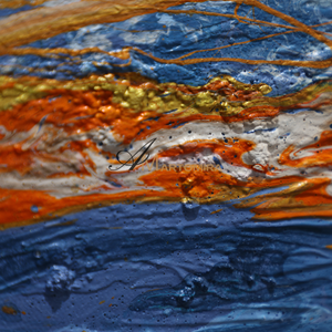 Landscape Wall Art | Ocean Abstract Painting | Abstract Wall Art | Paintings For Living Room #DF059