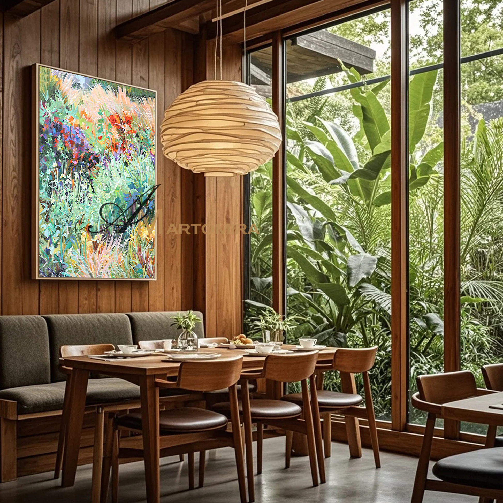 Grass Painting | Painting Grass Green | Colorful Wall Art | Modern Wall Decor Art #DF044