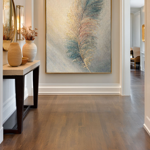 Elegant Soft Textured Feather Framed Wall Art Muted Blue Gold Pink Beige Nature Inspired Stylized Artwork for Modern Minimalist Home Decor Bedroom Living Room Office Dining Hallway