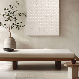 Minimalist Neutral Geometric Overlapping Arch Texture Plaster Wall Art, Modern Beige White Textured Abstract Artwork for Home, Office, Living Room, Bedroom, Dining Room, Hallway Interior Decor