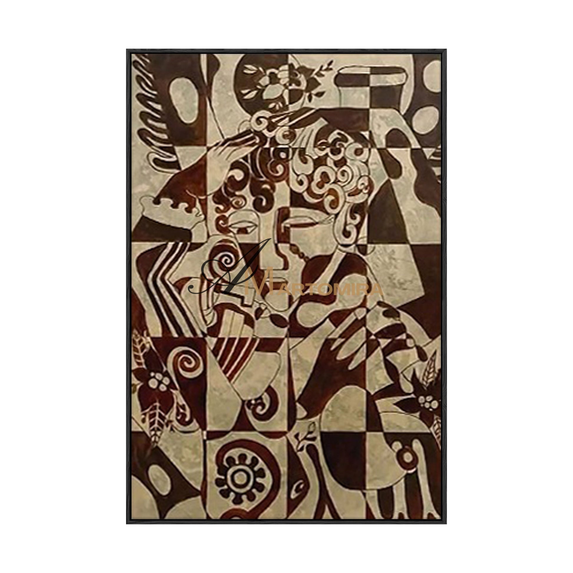 Abstract Wall Art | Geometric Wall Art | Abstract Geometric Art | Abstract On Canvas Paintings #MF005