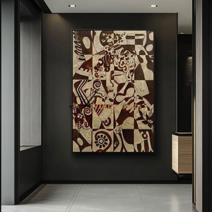 Abstract Wall Art | Geometric Wall Art | Abstract Geometric Art | Abstract On Canvas Paintings #MF005