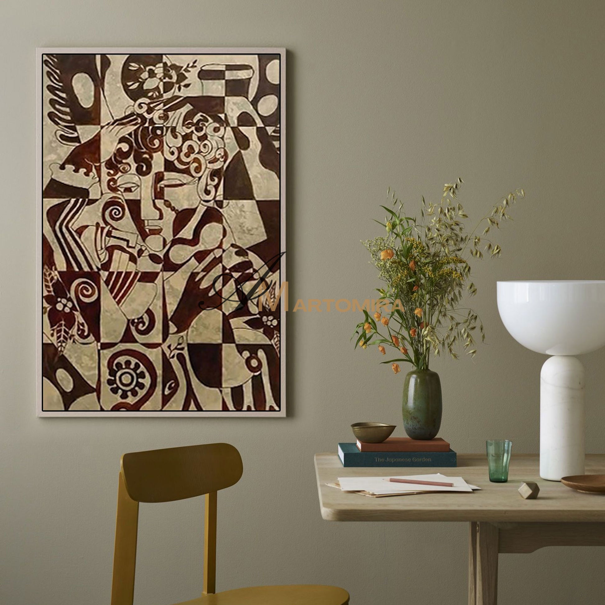 Abstract Wall Art | Geometric Wall Art | Abstract Geometric Art | Abstract On Canvas Paintings #MF005