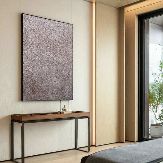 Textured Wall Art | Brown And Grey Wall Art | Modern Abstract Art | Wabi Sabi Art #DF042