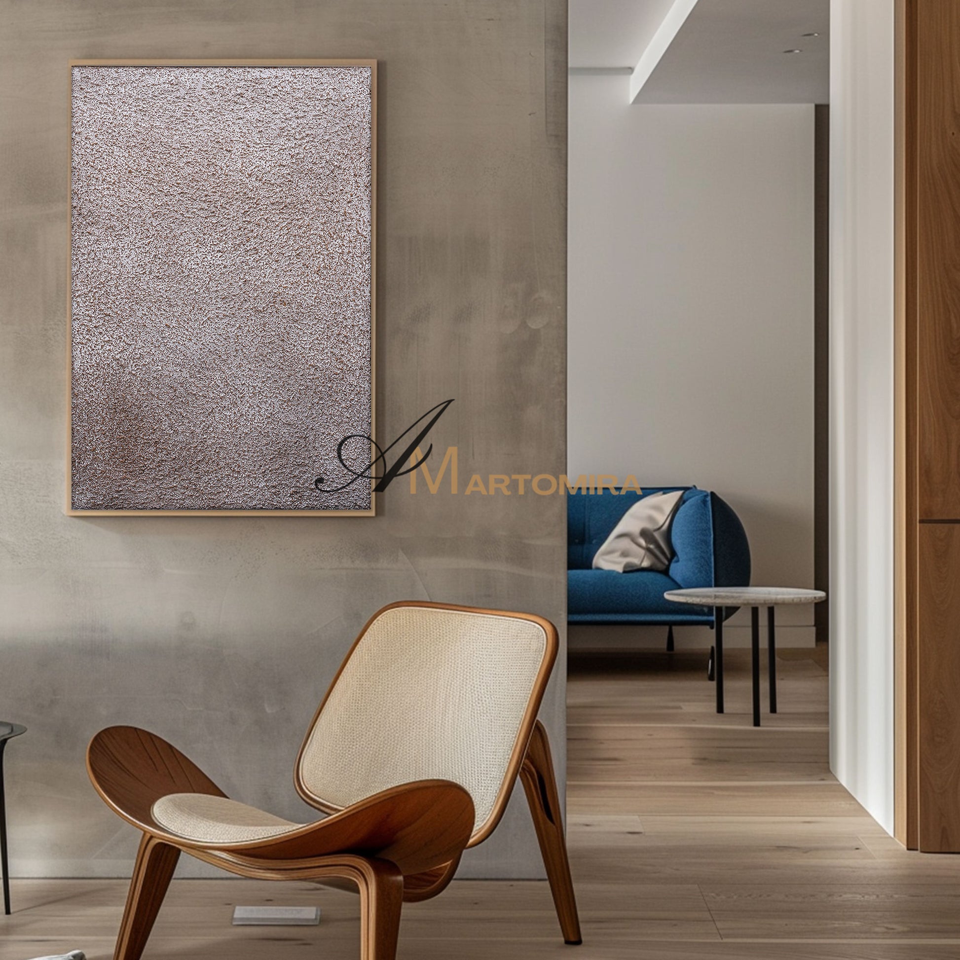 Textured Wall Art | Brown And Grey Wall Art | Modern Abstract Art | Wabi Sabi Art #DF042