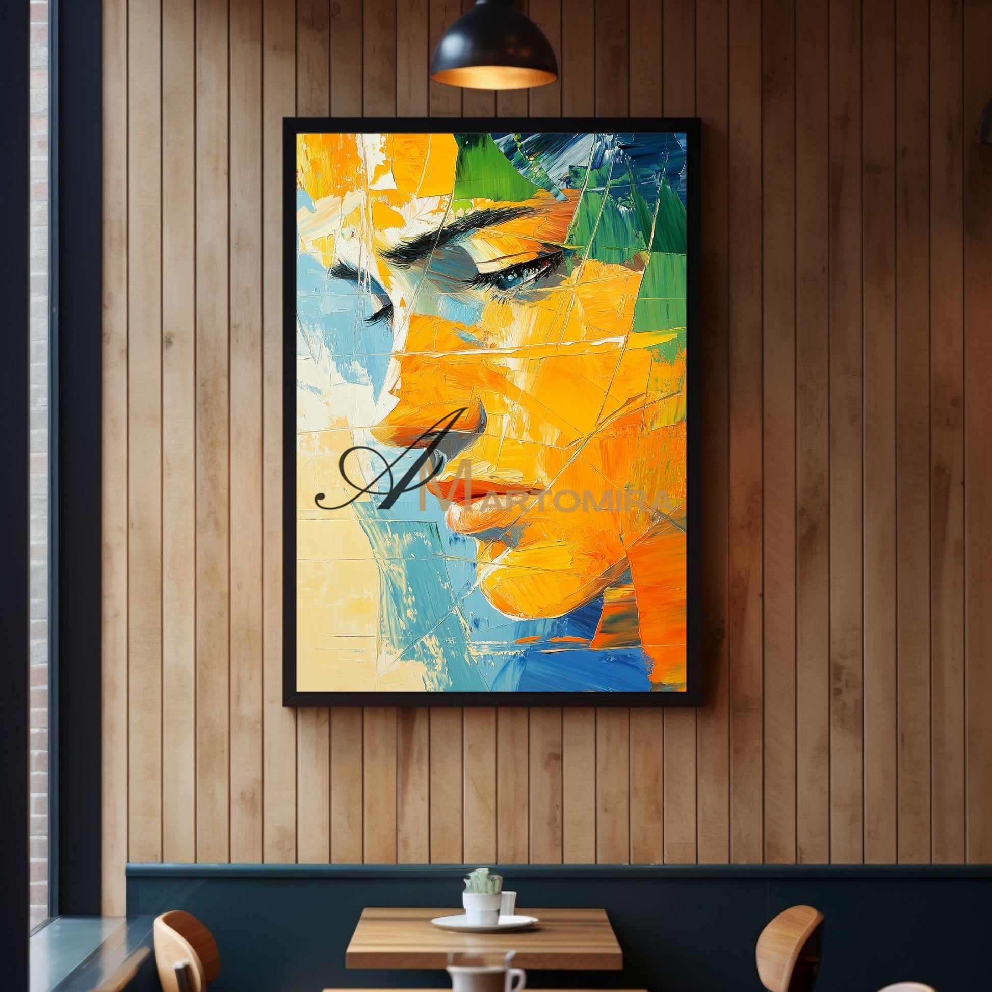 Woman Painting | Colorful Wall Art | Abstract Portrai Painting | Canvas Wall Decor #AP029