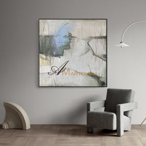 Abstract Art | Minimalist Wall Art | Neutral Wall Art | Abstract Painting For Living Room #NY002